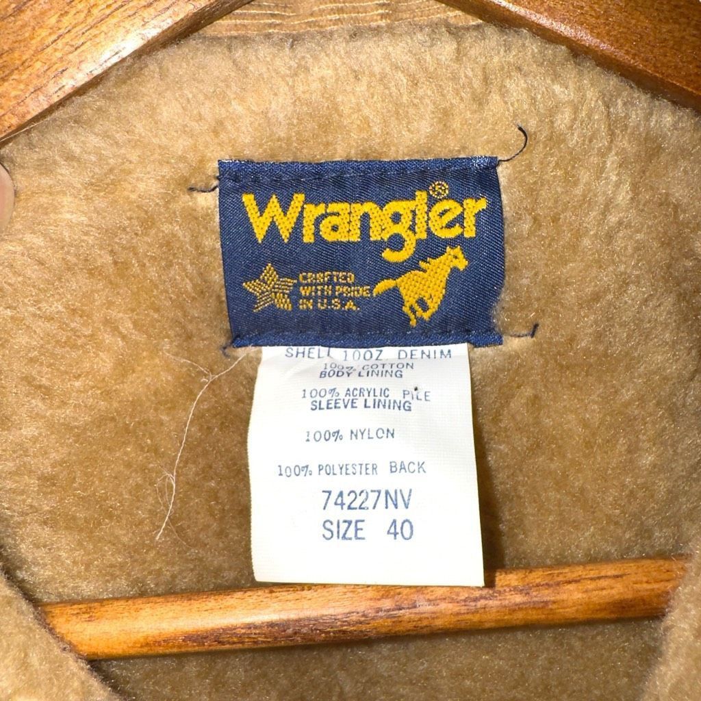 Wrangler Vintage Wrangler Made in USA Sherpa Denim Jean Jacket Men’s Size M Size US M / EU 48-50 / 2 - 2 Thumbnail