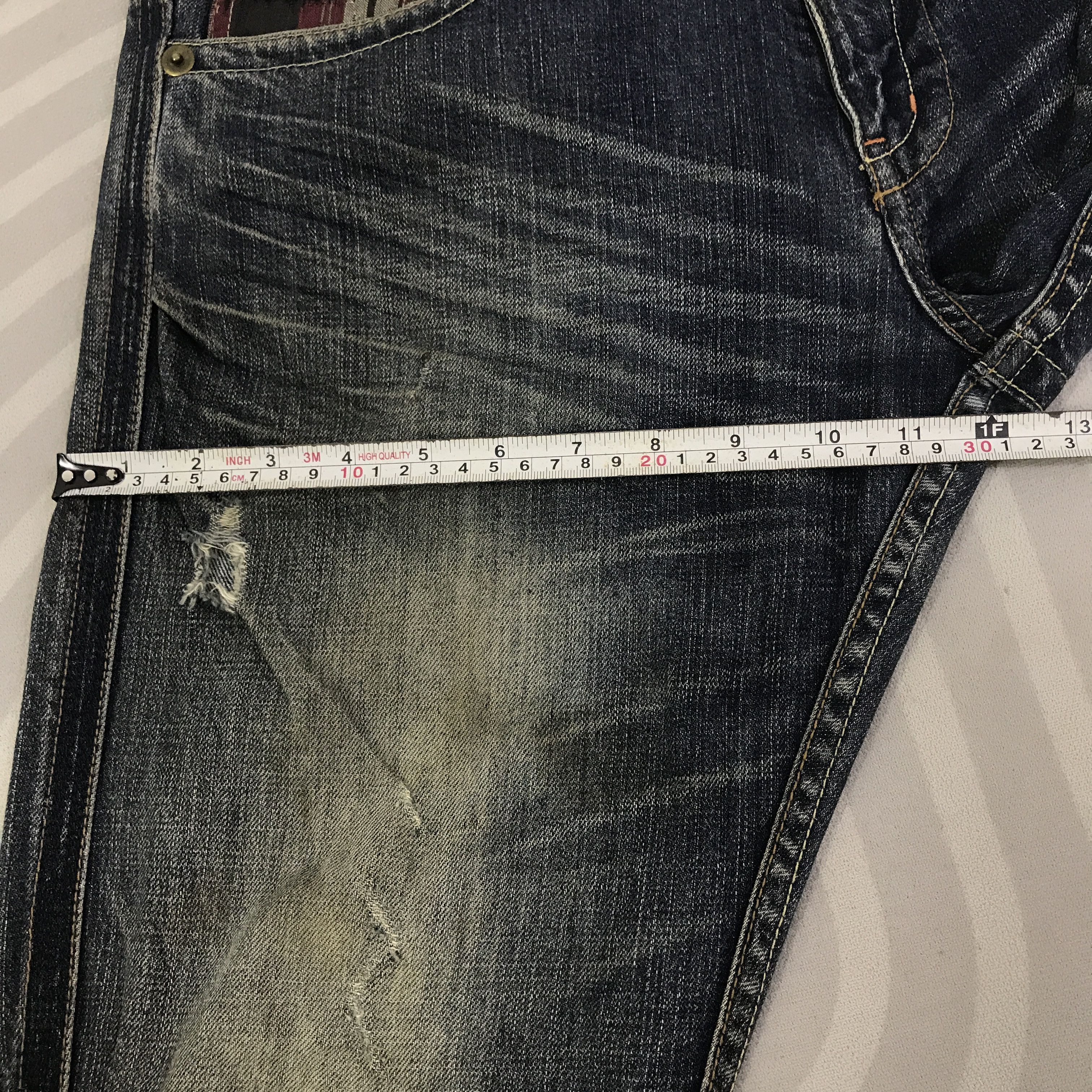 Japanese Brand Vintage Urban Craft Distressed Jeans pants K129B15 Size US 32 / EU 48 - 9 Thumbnail