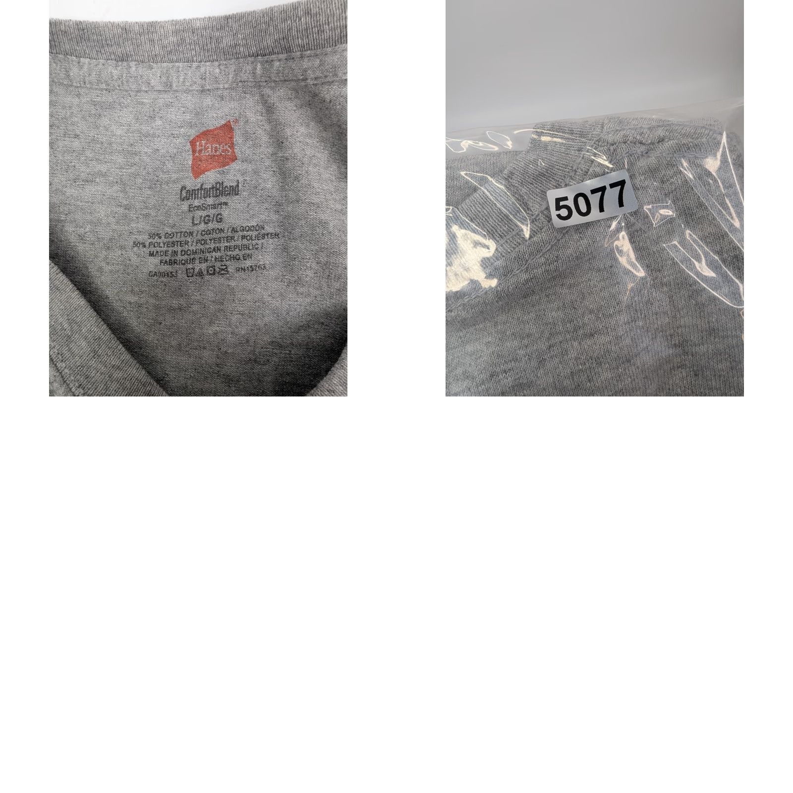 Hanes Hanes T-Shirt Unisex Adults Short Sleeve Gray Size L El Golfo De Santa Clara Sonora Mexico Vintage Size US L / EU 52-54 / 3 - 8 Thumbnail