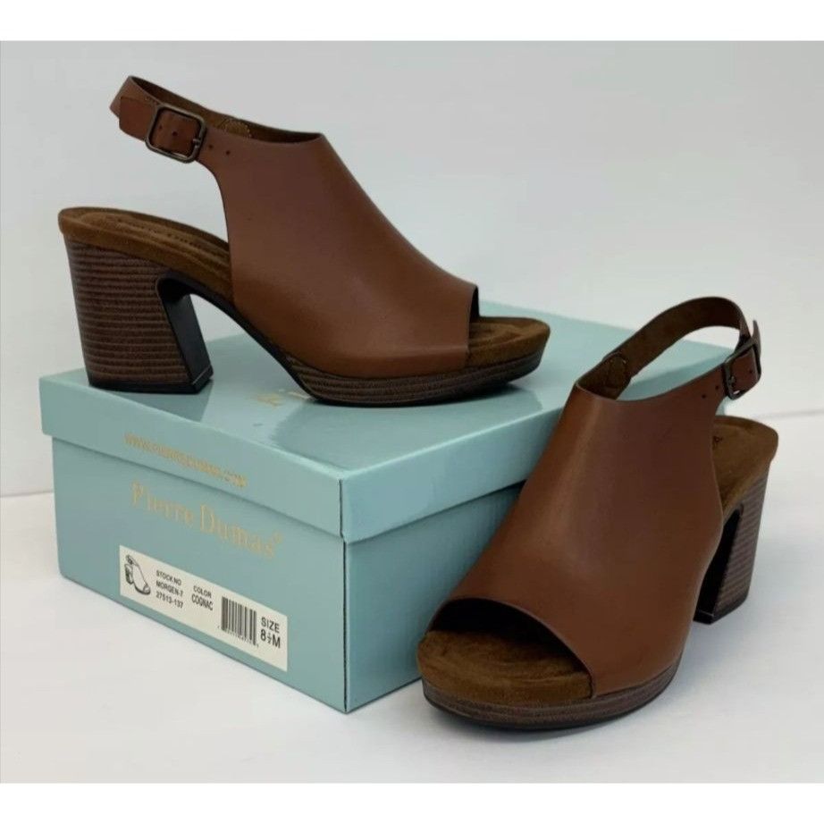 Other PIERRE DUMAS / Morgen-7 / Brown / Leather / Open-Toe / Platf Size US 9 / IT 39 - 6 Thumbnail