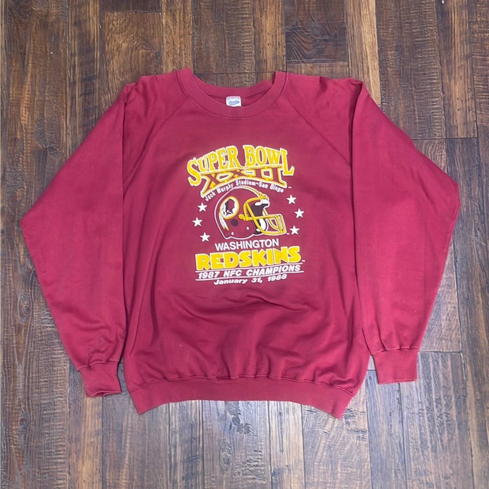 NFL 1988 Washington Redskins Super Bowl XXII NFC Champions XL Size US XL / EU 56 / 4 - 1 Thumbnail