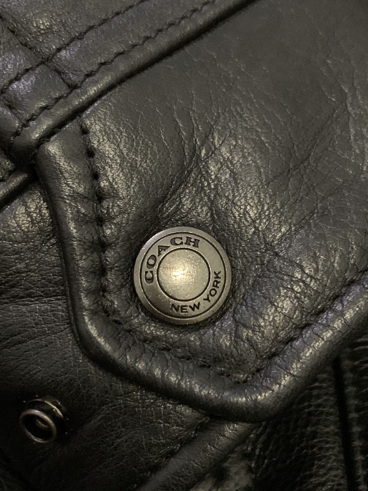 Coach COACH Zipper Leather Jacket Size US M / EU 48-50 / 2 - 8 Thumbnail