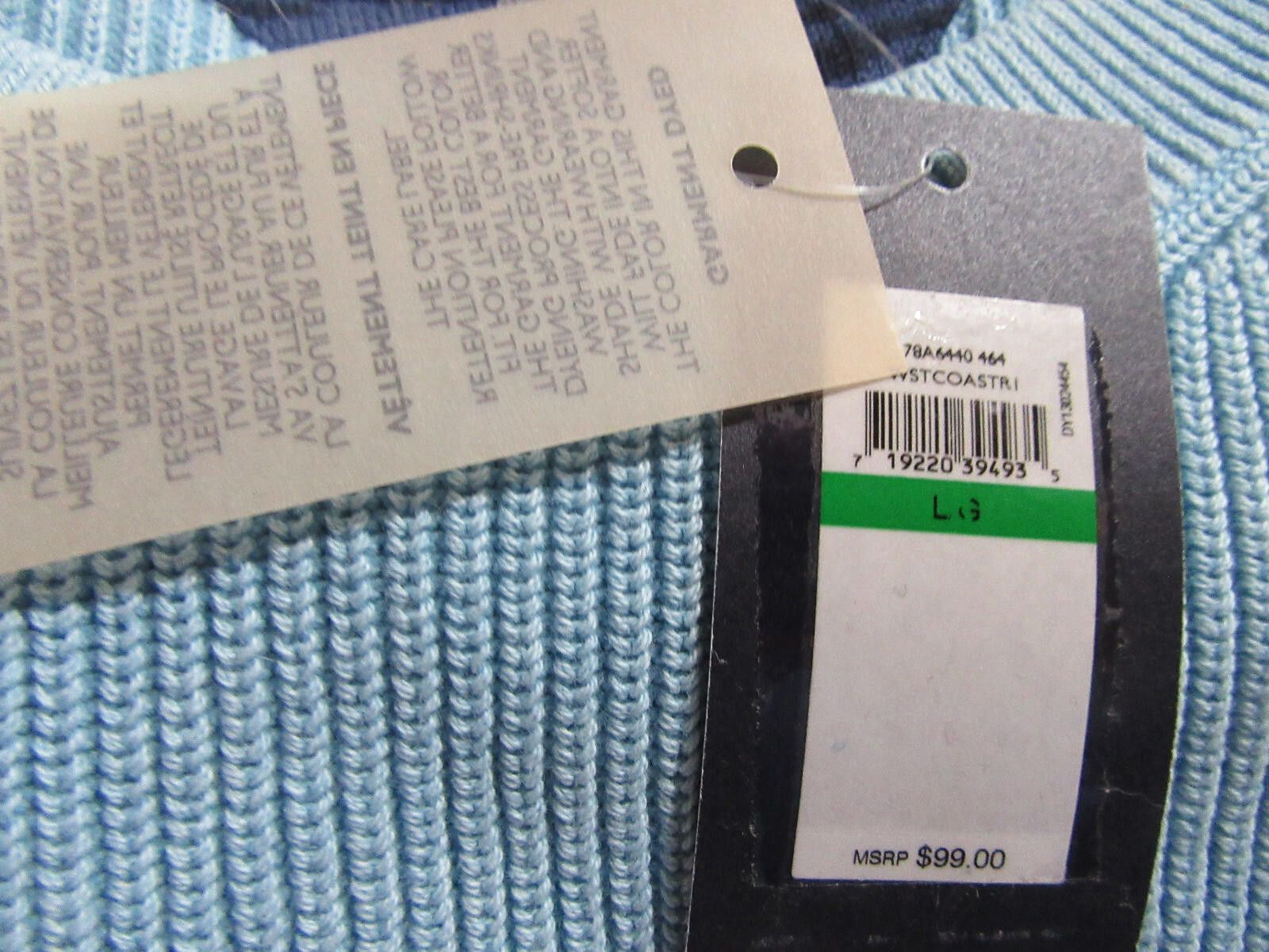 Tommy Hilfiger Tommy Hilfiger Mens Cotton Sweater Light Blue Large Size US L / EU 52-54 / 3 - 4 Thumbnail