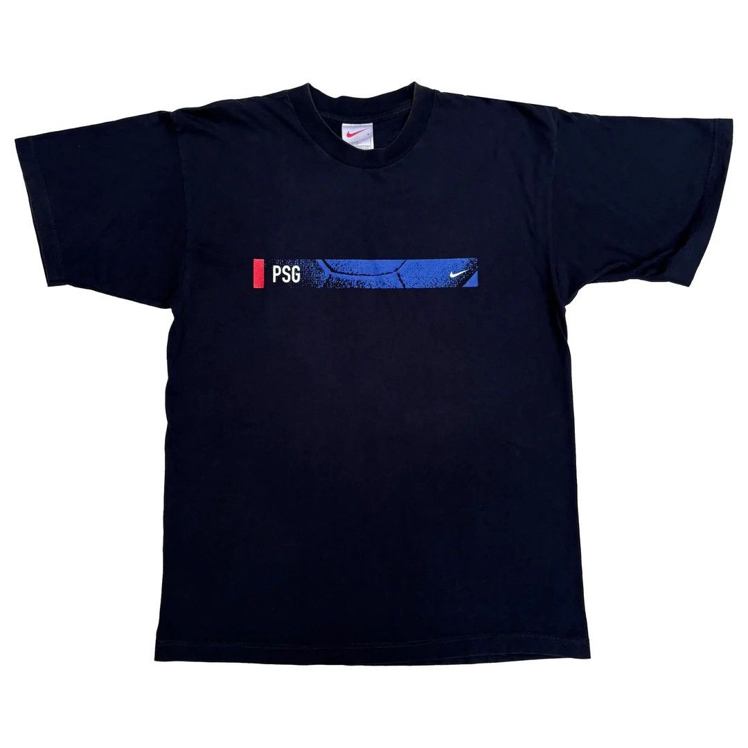 Nike PSG Paris Saint-Germain Nike 1990 90s Vintage T-Shirt Rare Size US L / EU 52-54 / 3 - 1 Thumbnail