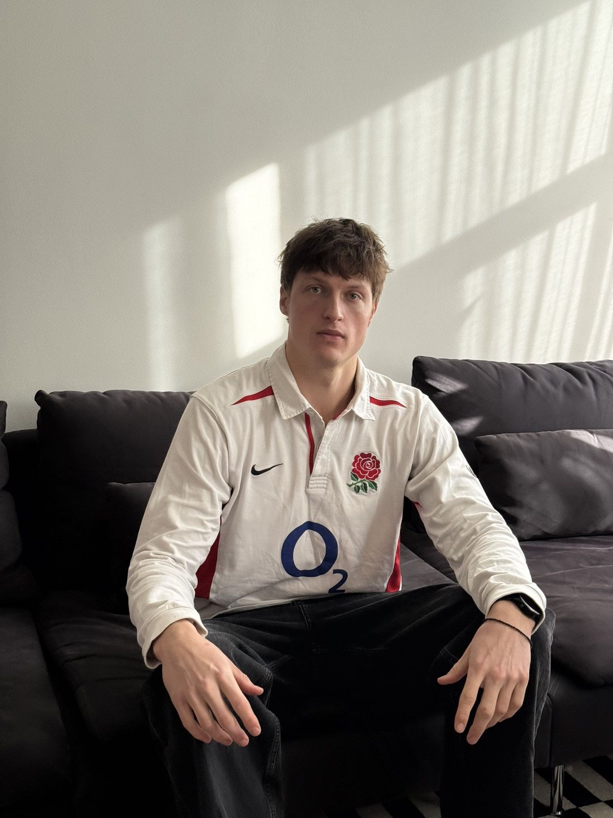 Nike Nike 2002 England Rugby Long Sleeve Jersey Size US XL / EU 56 / 4 - 1 Thumbnail