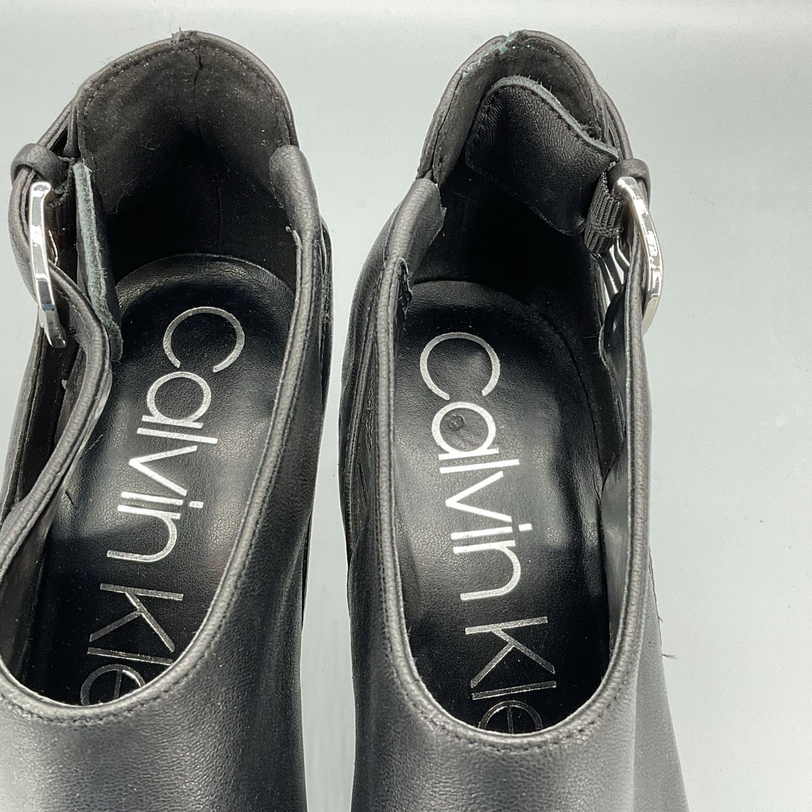 Calvin Klein Calvin Klein Women Shelby Buckle Booties Black Sz 9.5 Size US 9.5 / IT 39.5 - 6 Thumbnail