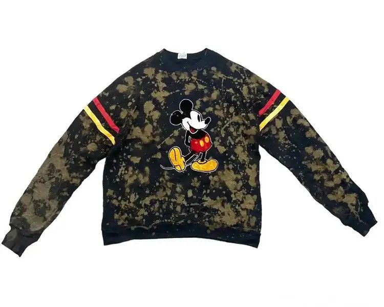 Mickey Mouse ‼️ VINTAGE 80’s Mickey Made in USA Tie-Dye Ringer Size US M / EU 48-50 / 2 - 1 Thumbnail