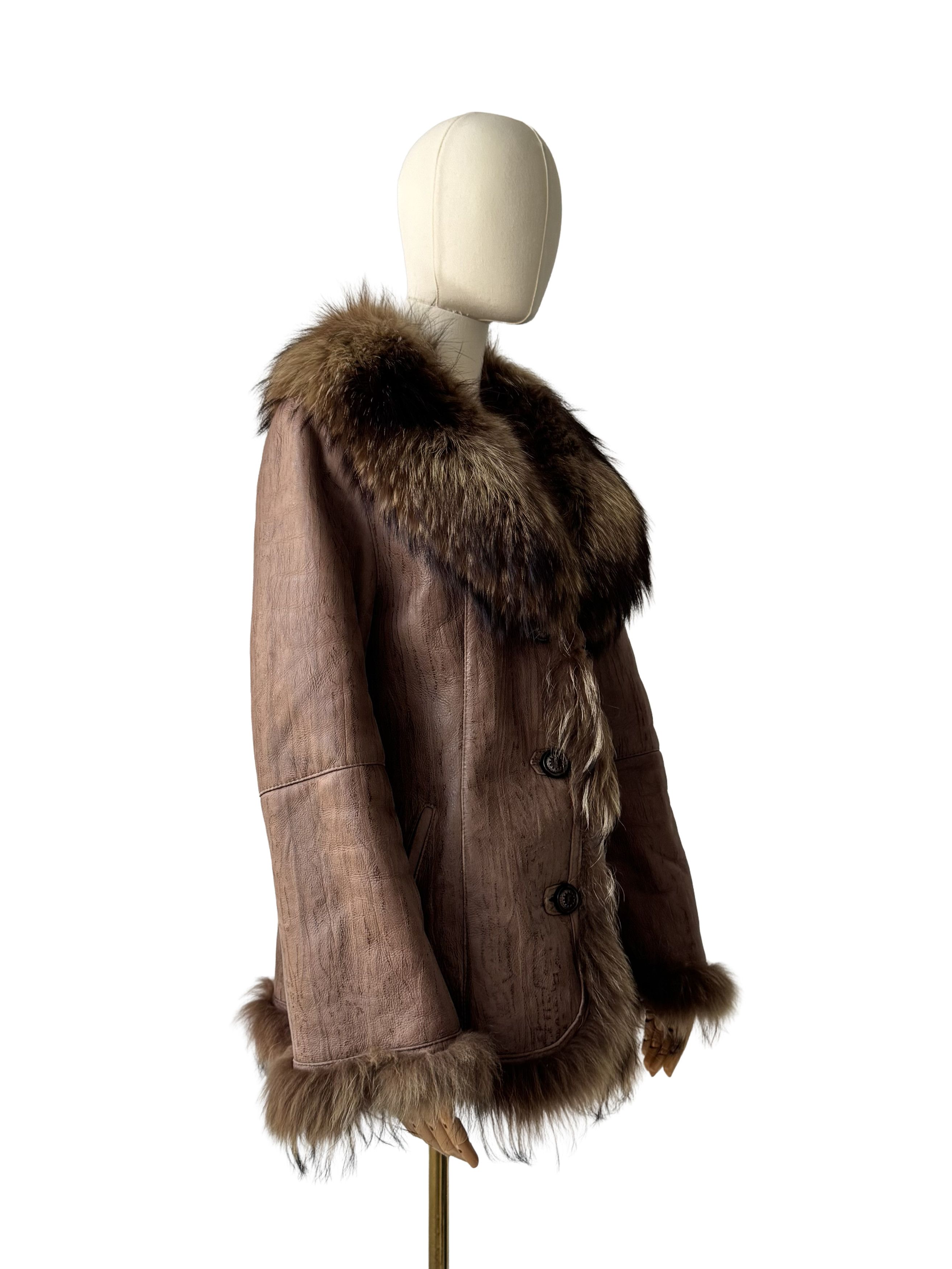 Vintage Vintage Real Lambskin Coat Size S / US 4 / IT 40 - 1 Thumbnail