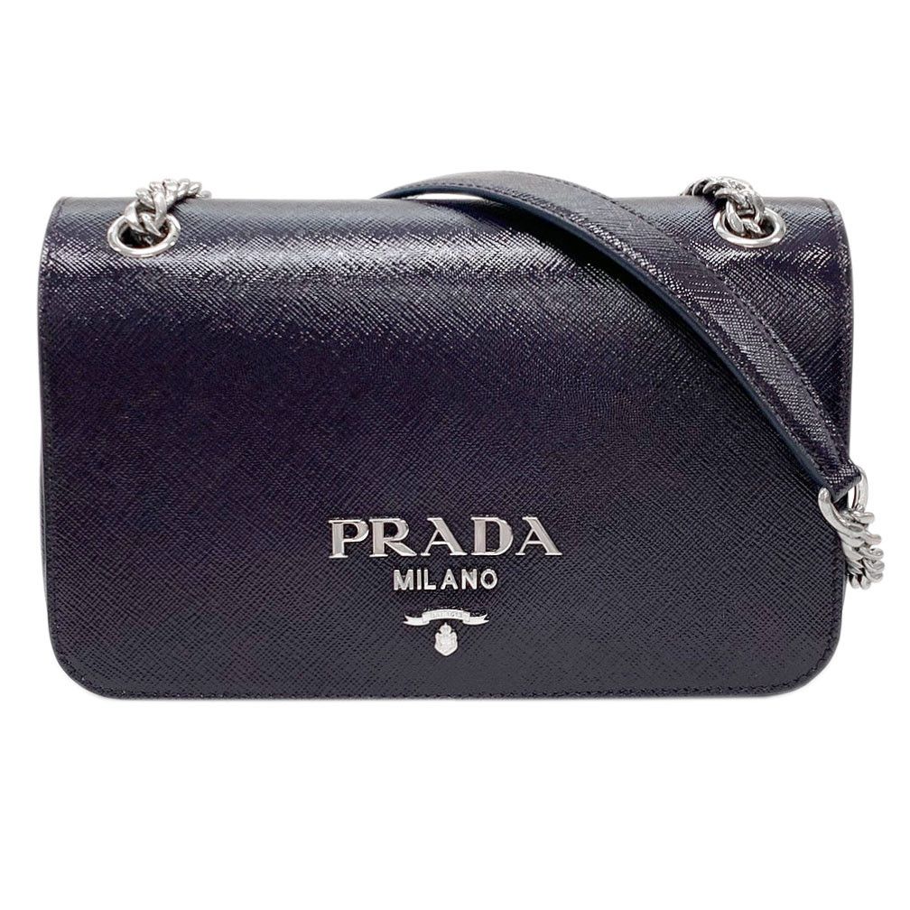 Prada Pattina Saffiano Vernic Mora Way Shoulder Bag - Main Image
