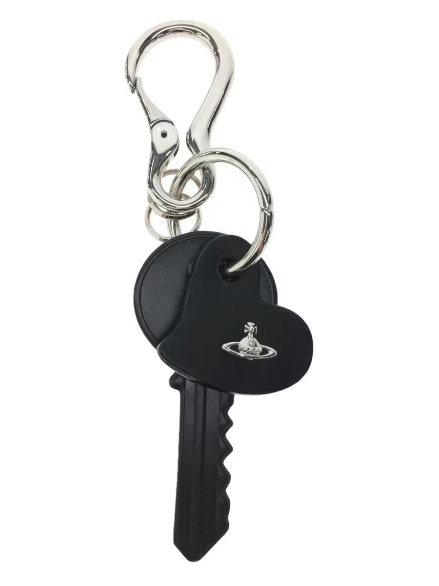 Vivienne Westwood Orb Logo Leather Keychain Size ONE SIZE - 1 Thumbnail
