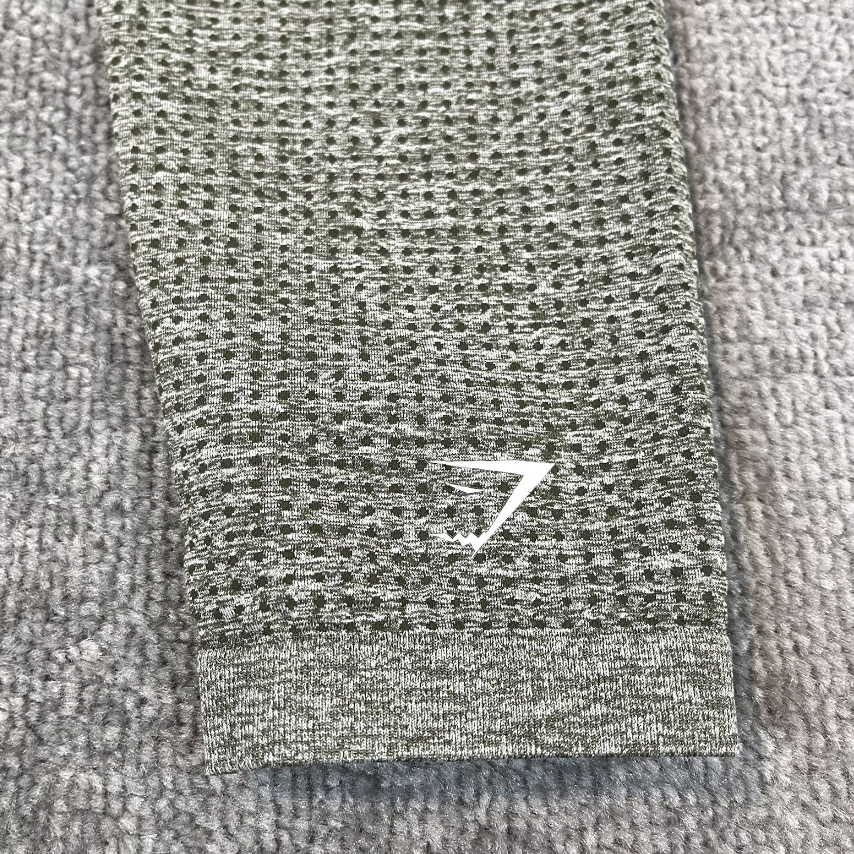 Gymshark VINTAGE Gymshark Women’s Leggings Medium Ankle Heather Green Activewear Workout Lifting Gym Size 32" / US 10 / IT 46 - 4 Thumbnail