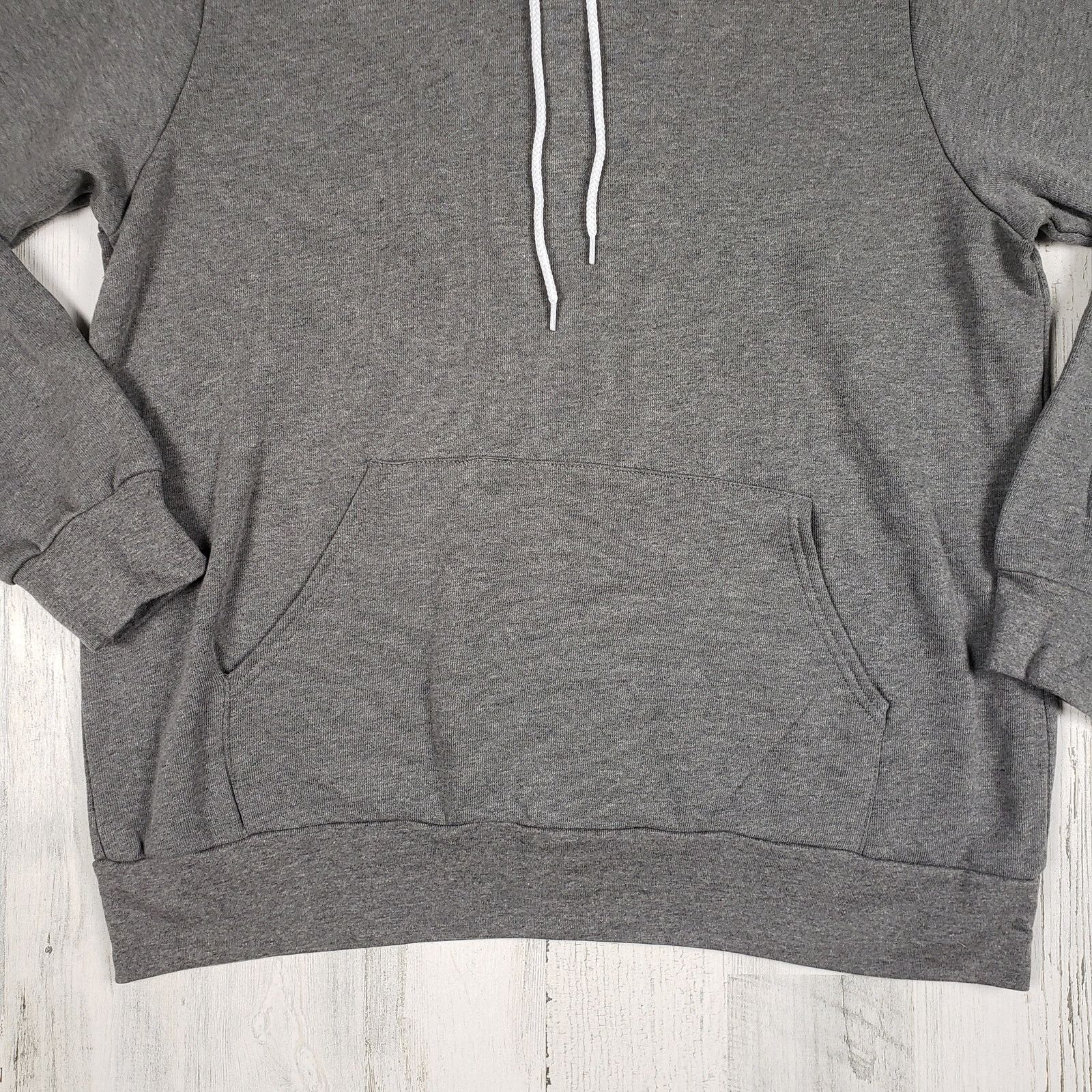 Other NWOT Bella + Canvas Grey Fleece Pullover Hoodie Large Size L / US 10 / IT 46 - 4 Thumbnail
