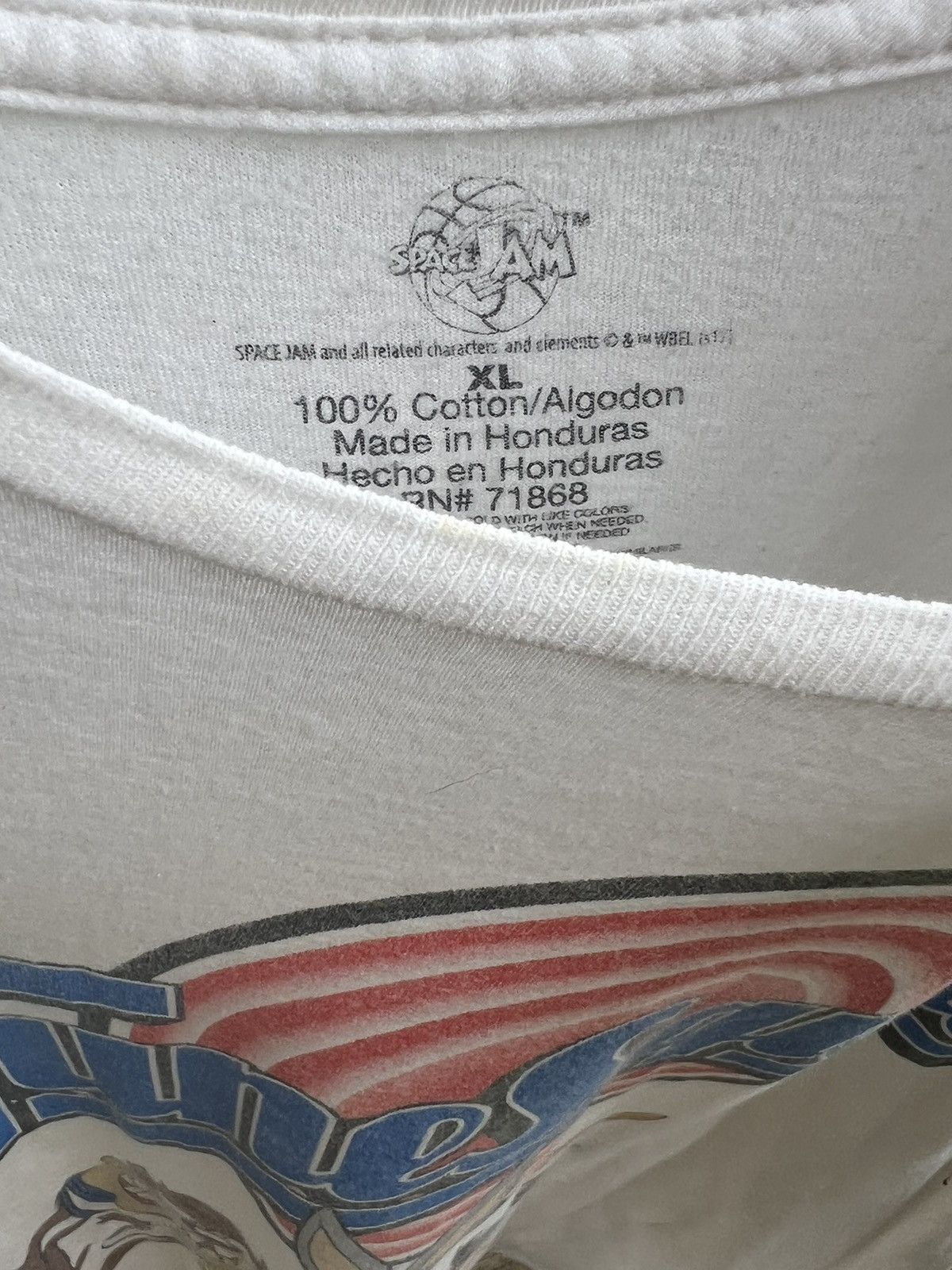 Vintage Tune squad white movie tee Size US XL / EU 56 / 4 - 3 Thumbnail