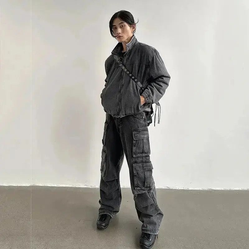 Japanese Brand Multi pocket utility grunge cargo pants y2k Size US 30 / EU 46 - 3 Thumbnail