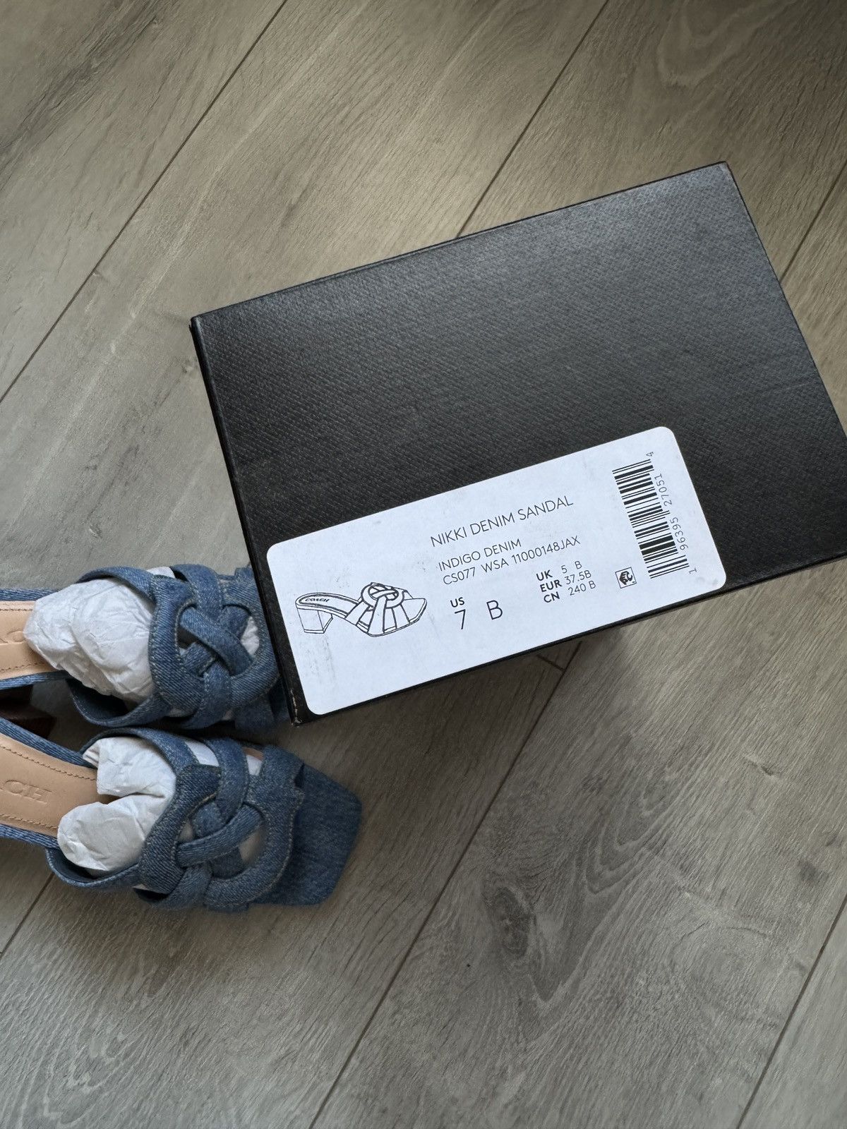 Coach Coach Niki Denim Sandal Size US 7 / IT 37 - 4 Thumbnail