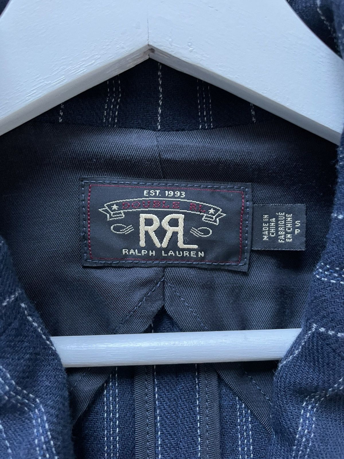 RRL Ralph Lauren Dark Navy Pinstripe Blazer Size US S / EU 44-46 / 1 - 3 Thumbnail