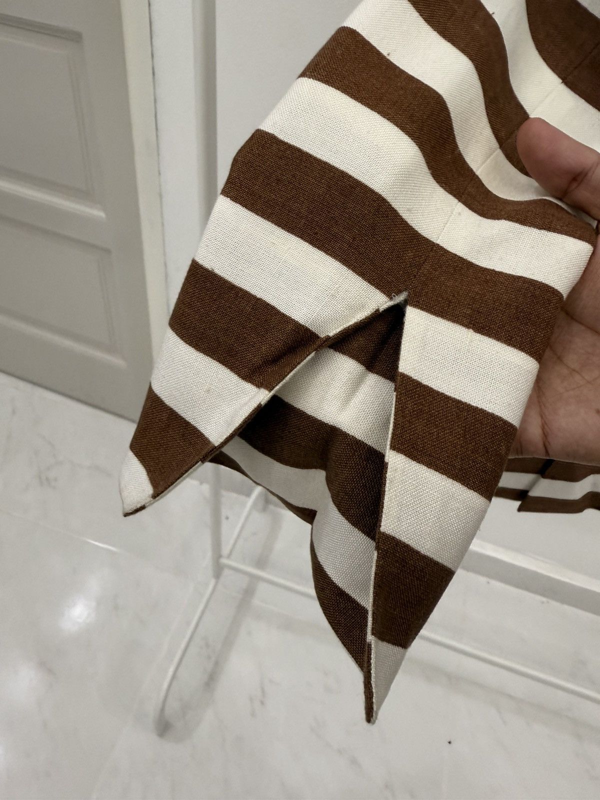 Gianfranco Ferre GIANFRANCO FERRE Jail Stripes Rayon/Silk Blazer Made ITALY 🇮🇹 Size XS / US 0-2 / IT 36-38 - 12 Thumbnail