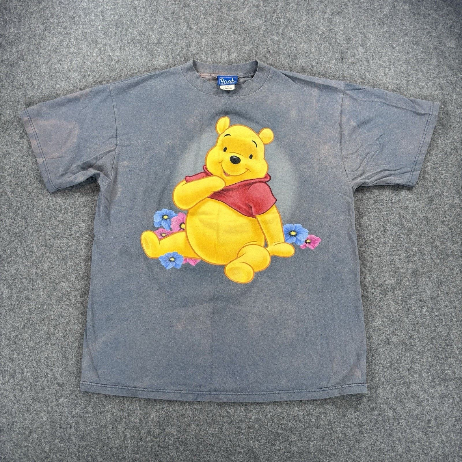 Disney Vintage 90s Disney Winnie the Pooh Shirt XL Gray Jerry Leigh Size US XL / EU 56 / 4 - 1 Thumbnail