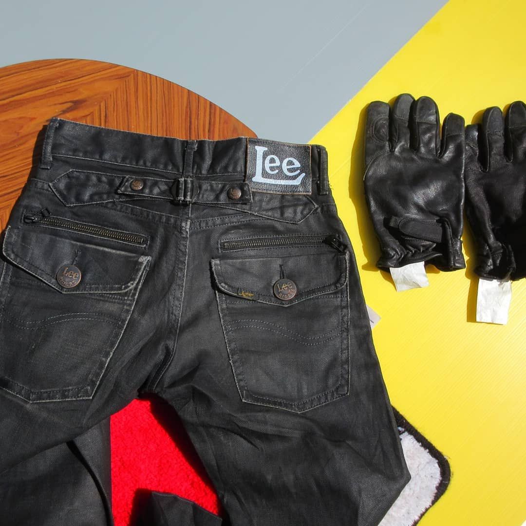 Lee × Vintage Lee Rider all Leather biker pants Rocker Trouser Pants Size US 26 / EU 42 - 1 Thumbnail