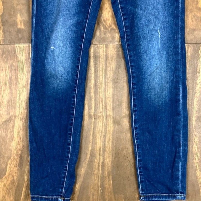 Vintage Pilcro Womens Jeans Blue Denim Stet Low Rise Skinny Petite Stretch 26P Jeans Womens Petite Stretch Denim Blue 26P Size 26" / US 2 / IT 38 - 3 Thumbnail