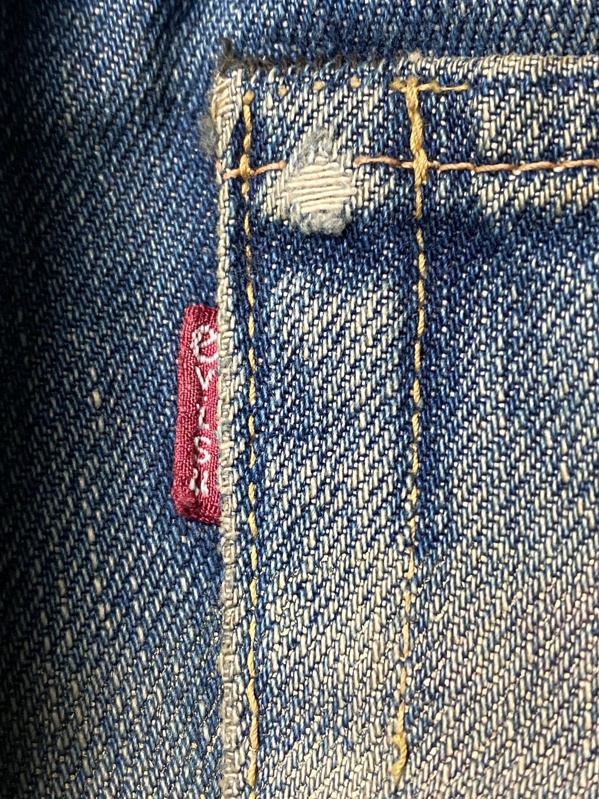 Evisu × Vintage Vintage Evisu Selvedge Slim Straight Distressed Jeans W27 Size US 27 - 5 Thumbnail