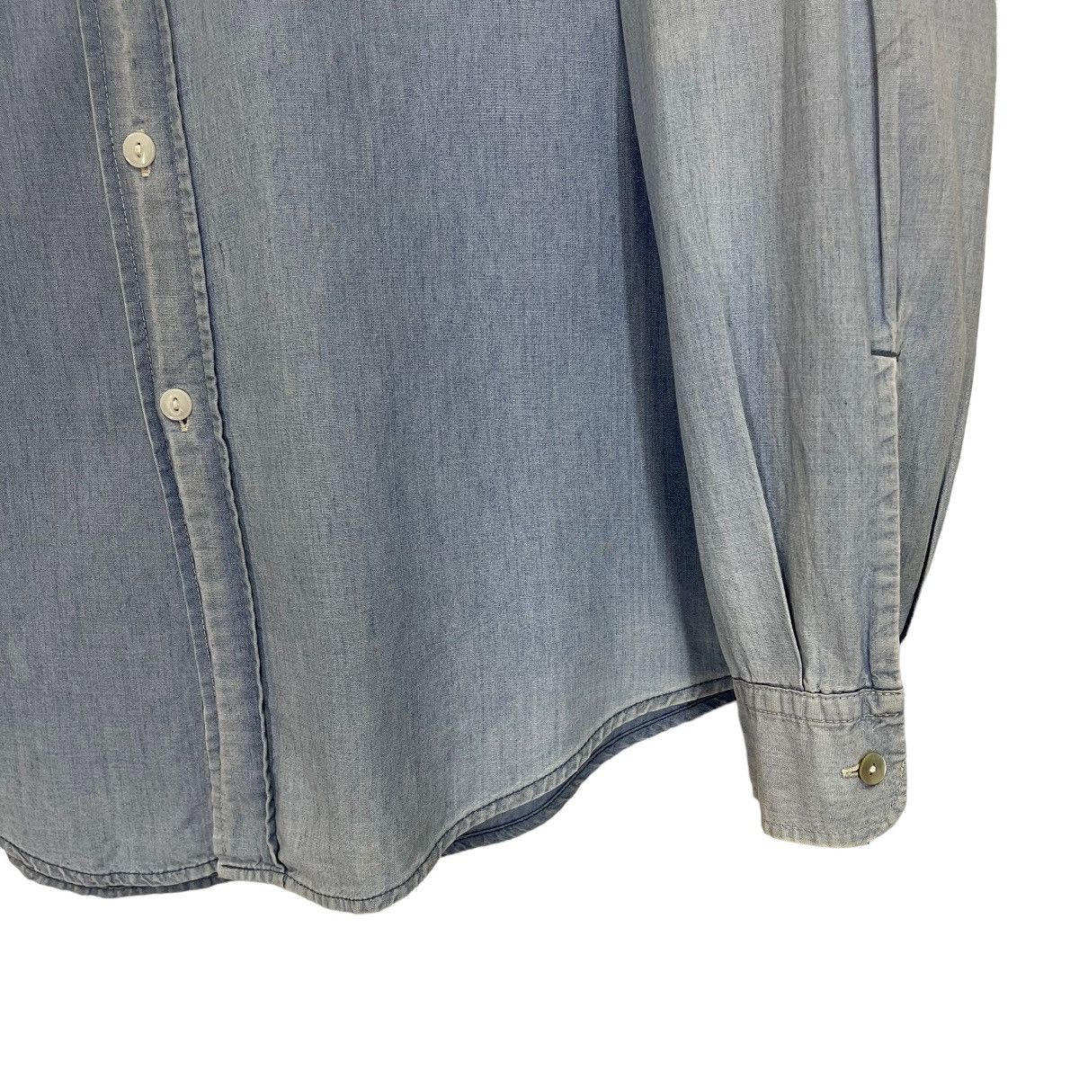 Sugar Cane Vintage 90s Sugar Cane Big Logo Button Ups Denim Tee Size US M / EU 48-50 / 2 - 9 Thumbnail