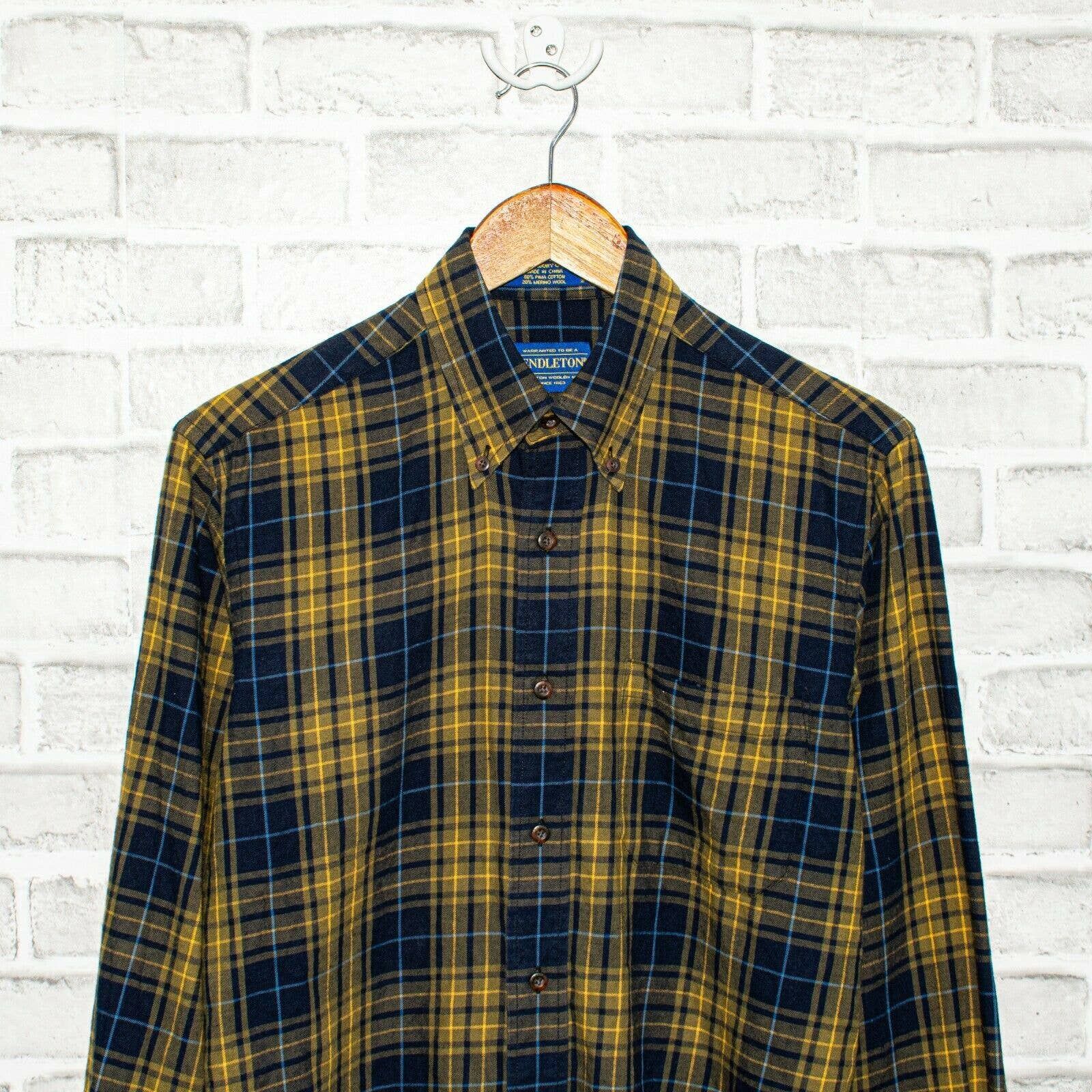 Pendleton Pendleton Flannel Shirt Brown Blue Plaid Cotton wool Size US S / EU 44-46 / 1 - 2 Preview