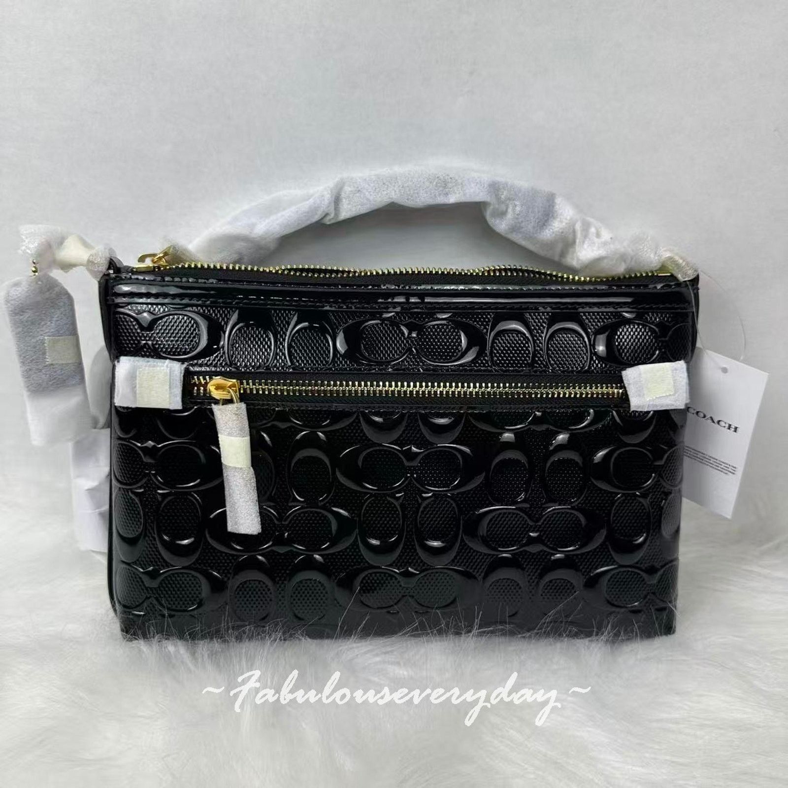 Coach Coach Legacy Small Signature Leather Crossbody Black CCD41 Size ONE SIZE - 2 Thumbnail