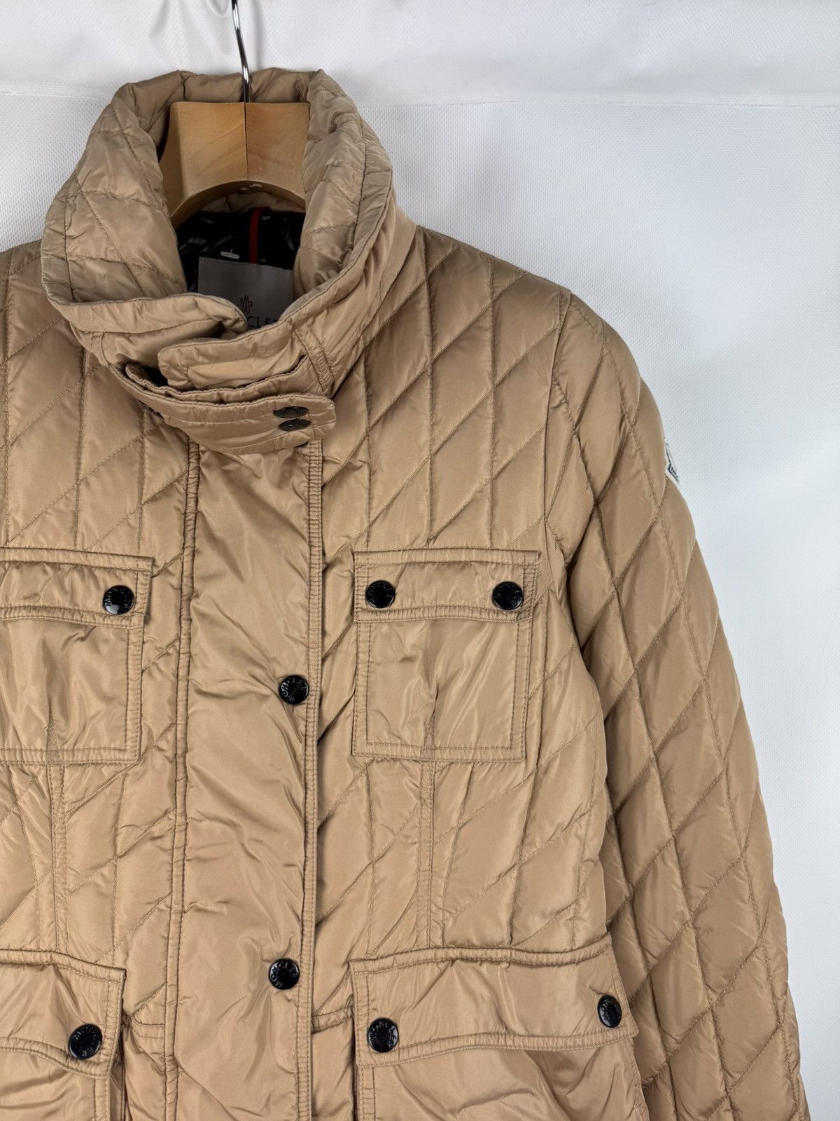 Moncler Moncler Saf Giubbotto Ladies Quilted Down Jacket Size 3 Size L / US 10 / IT 46 - 3 Thumbnail