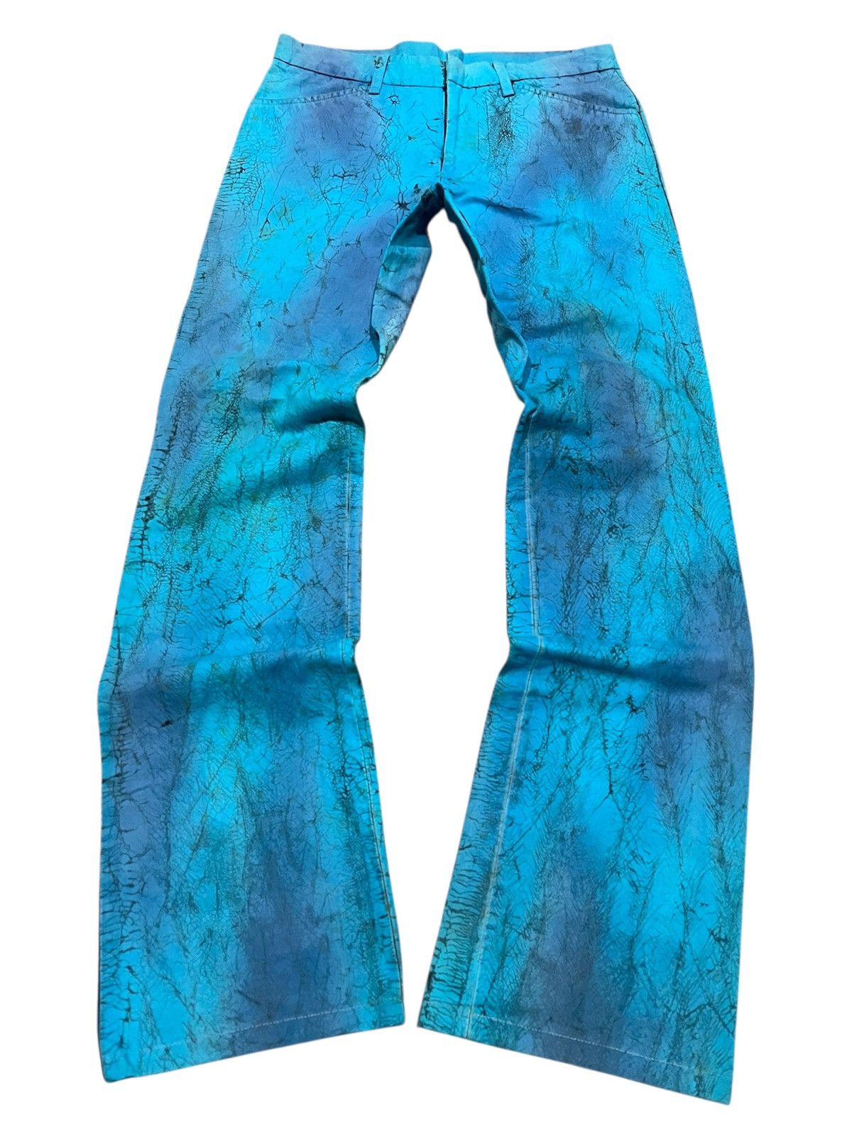 20471120 × Beauty Beast × Hysteric Glamour 5351 Pour Les Hommes Spider Web Flared Pants Size US 30 / EU 46 - 2 Thumbnail