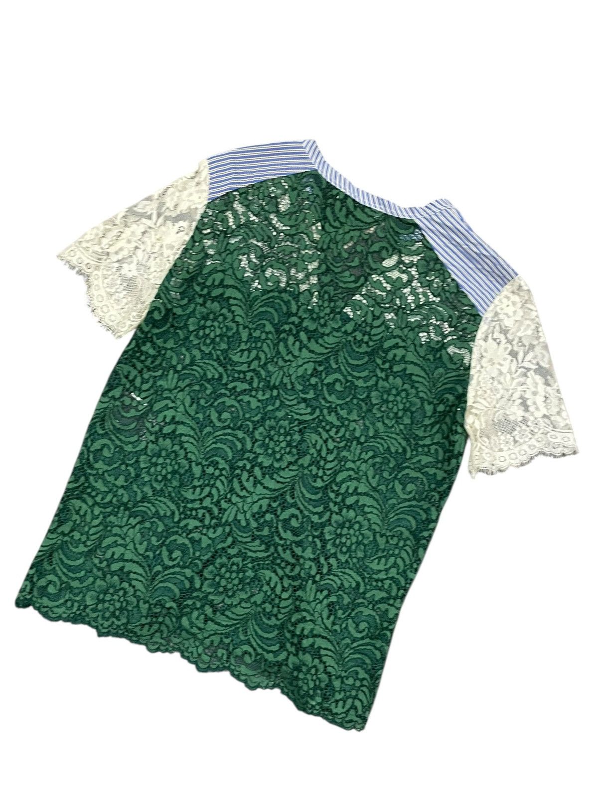 Designer Sandro Lace Emerald Shirts Size S / US 4 / IT 40 - 8 Thumbnail