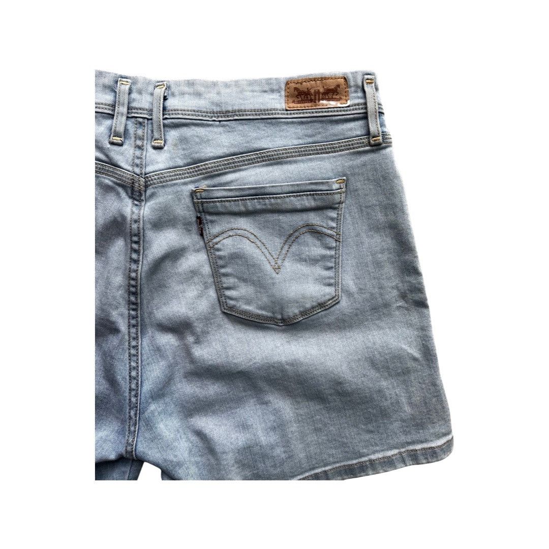 Levi's Levi’s Size 10 Light Wash Denim Jean Shorts Size 32" / US 10 / IT 46 - 4 Thumbnail