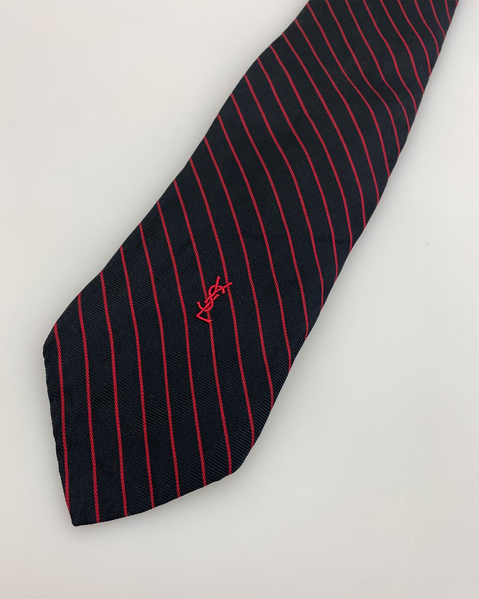 Yves Saint Laurent 1990s Striped Tie Size ONE SIZE - 2 Thumbnail