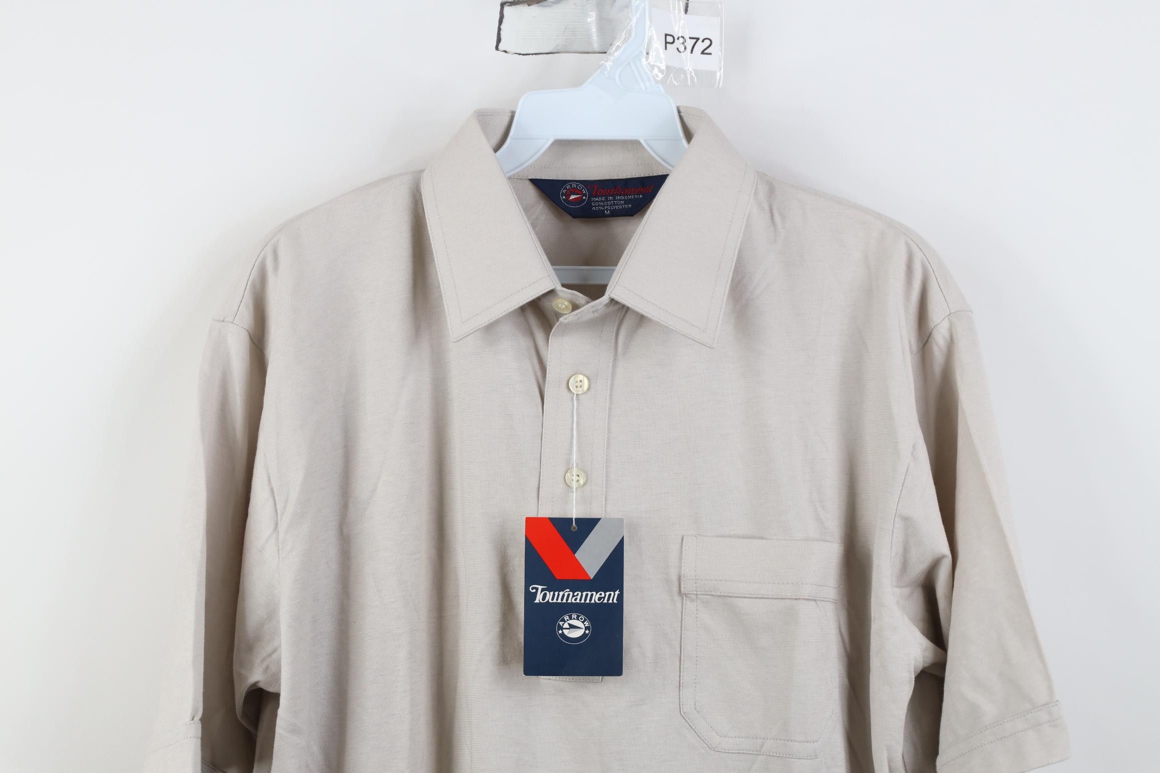 Vintage Deadstock Vintage 80s 90s Streetwear Golf Polo Shirt Gray Size US M / EU 48-50 / 2 - 2 Thumbnail
