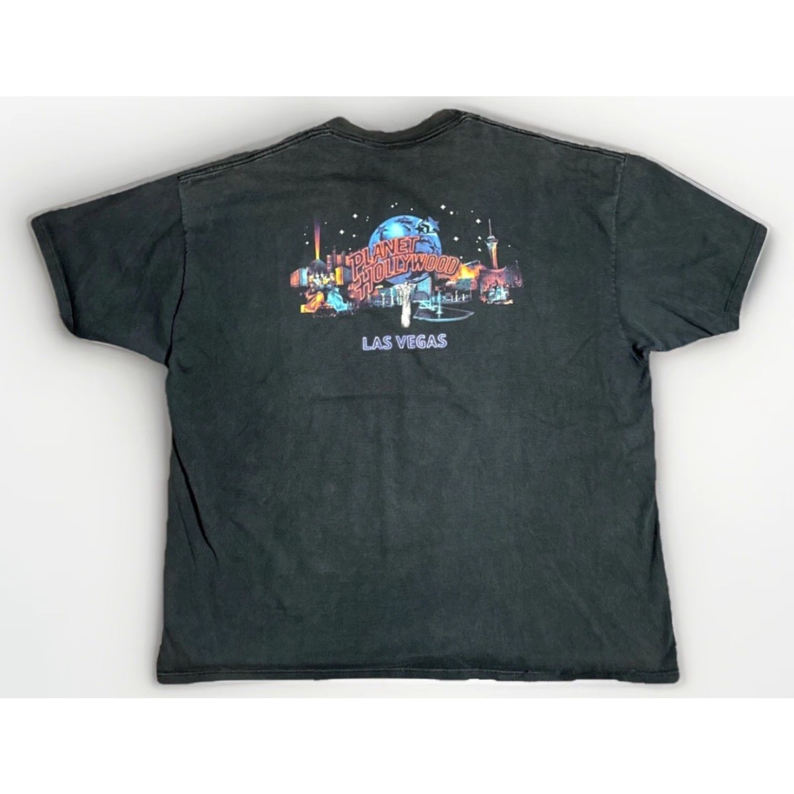 Planet Hollywood VINTAGE Planet Hollywood Las Vegas 1991 Double Sided T-Shirt Mens 2XL Black 90s Classic USA Size US XXL / EU 58 / 5 - 2 Thumbnail