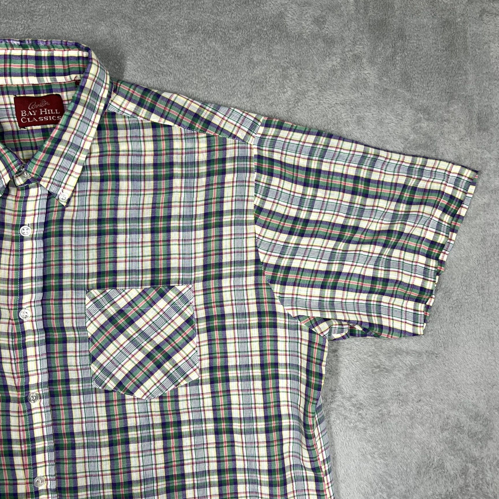 Vintage Bay Hill Classics Mens Plaid Button Up Shirt Size XL Arnie's Arnold Palmer Golf Size US XL / EU 56 / 4 - 2 Thumbnail