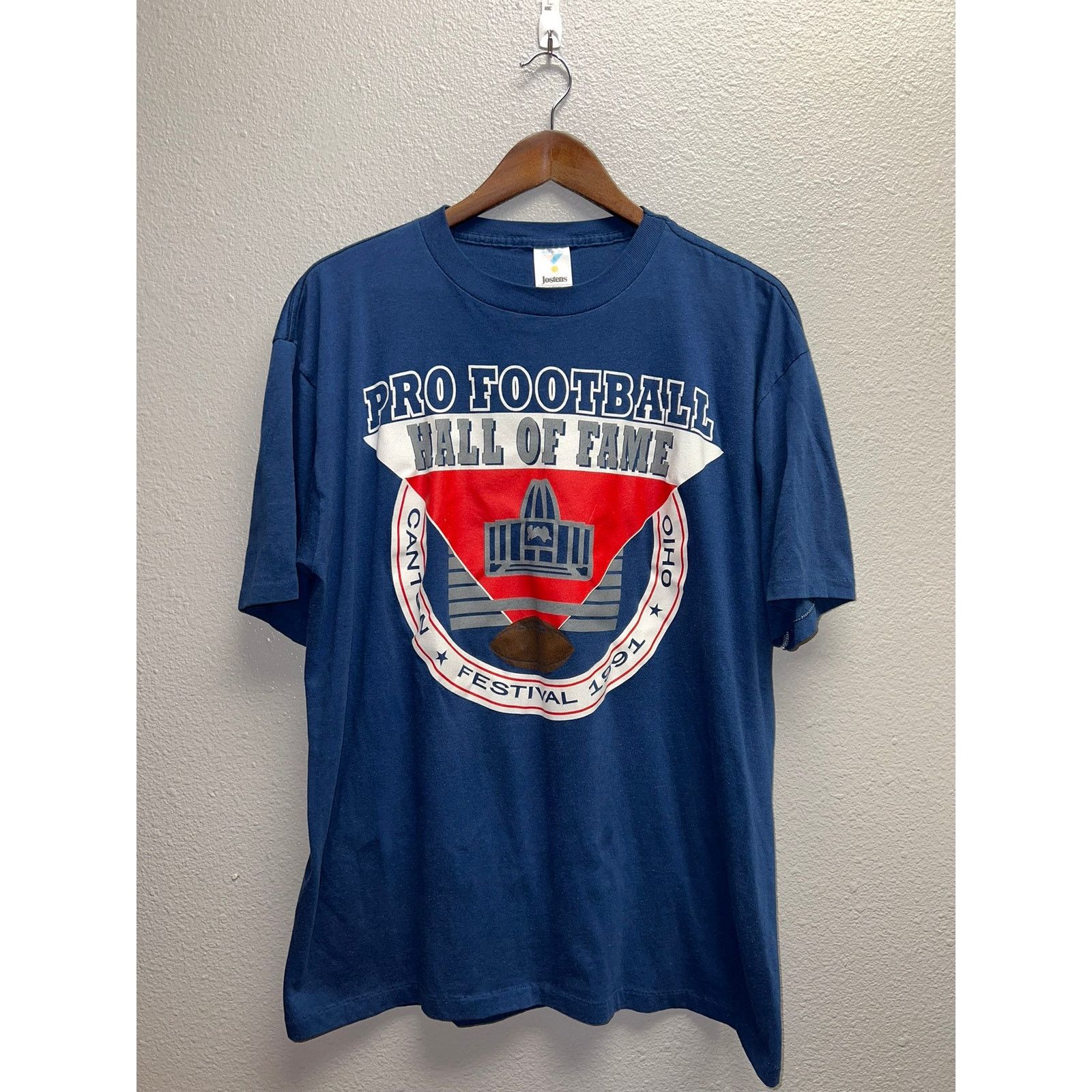 Vintage Vintage Football Hall of Fame Shirt Pro Football Canton Ohio Size US XL / EU 56 / 4 - 1 Thumbnail