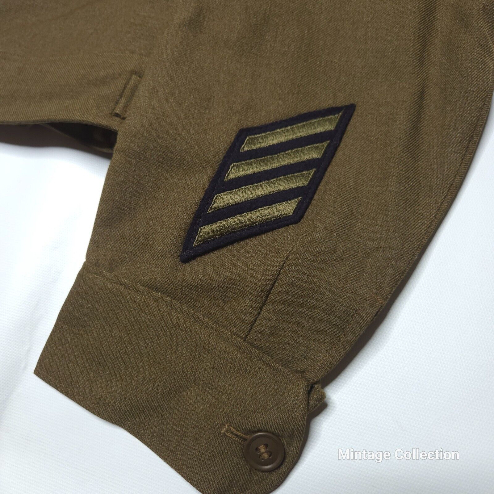 Other VINTAGE 6TH ARMY OFFICER'S WOOL JACKET MASTER SERGEANT Size US XS / EU 42 / 0 - 5 Thumbnail