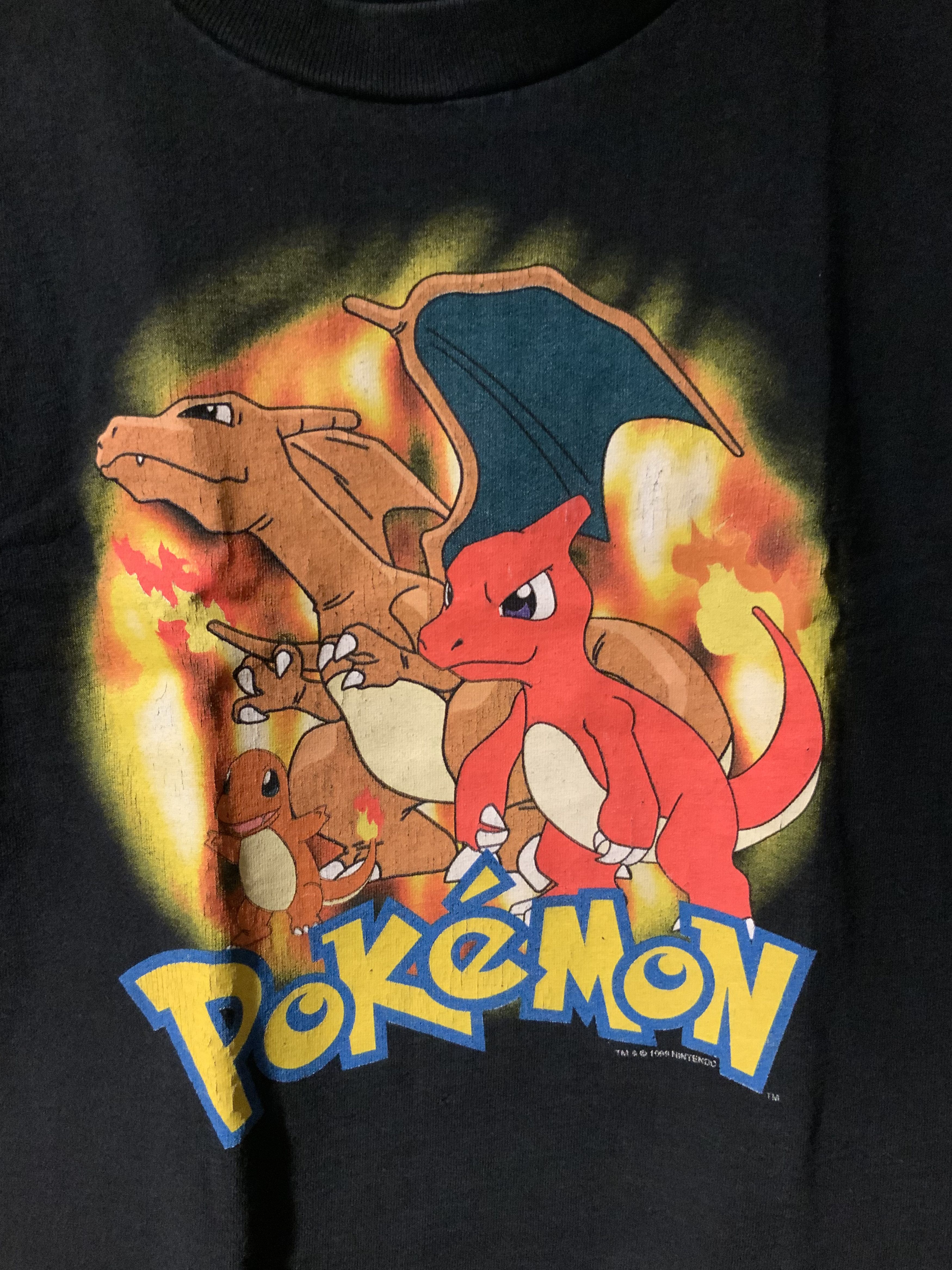 Nintendo × Pokemon × Vintage Vintage 1999 Pokémon Charizard Charmander Youth T-shirt Size US L / EU 52-54 / 3 - 2 Thumbnail