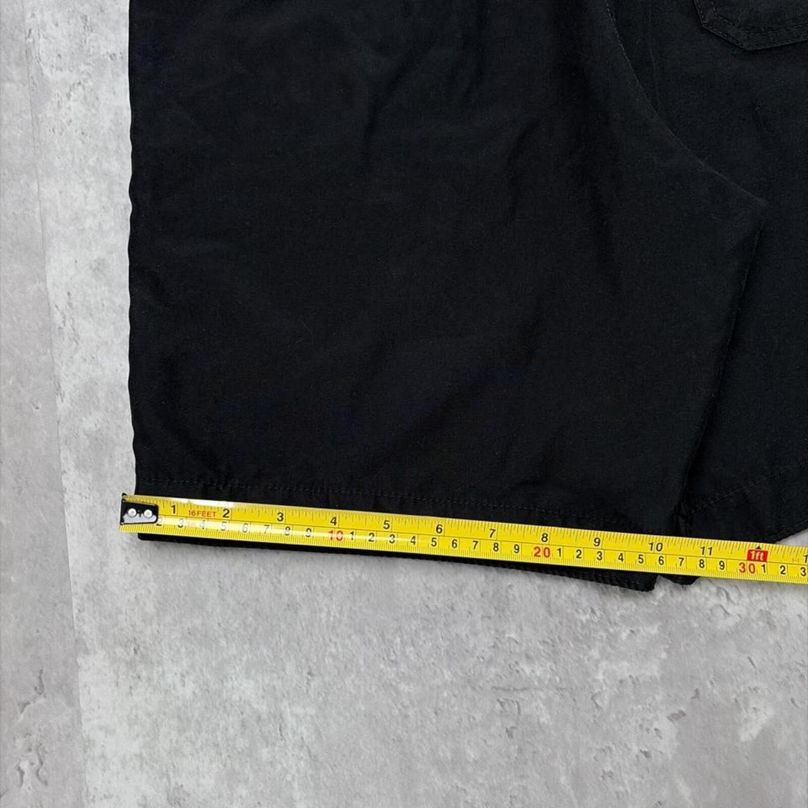 Abercrombie & Fitch Y2K Black Abercrombie & Fitch Grunge Surf Baggy Board Shorts Size US 32 / EU 48 - 8 Thumbnail