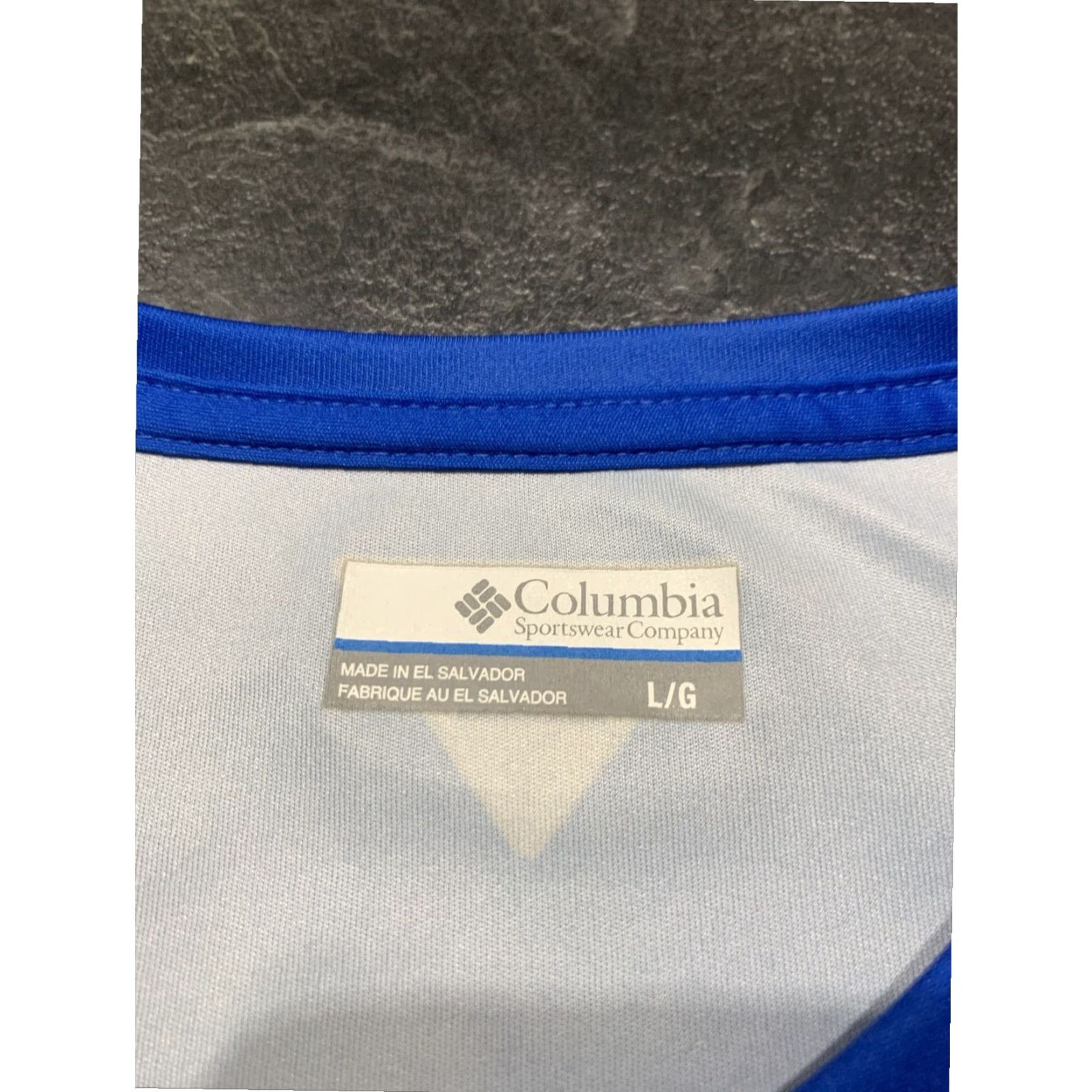Realtree Columbia PFG Fishing Long Sleeve Shirt Adult Large Blue Multicolor Camouflage Moisture Wicking Mens Size US L / EU 52-54 / 3 - 5 Thumbnail