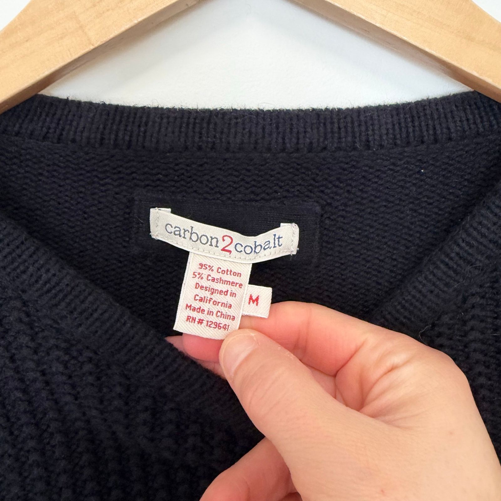 Other Carbon 2 Cobalt Serendipity Cashmere Cotton Knit Sweater M Size US M / EU 48-50 / 2 - 2 Thumbnail