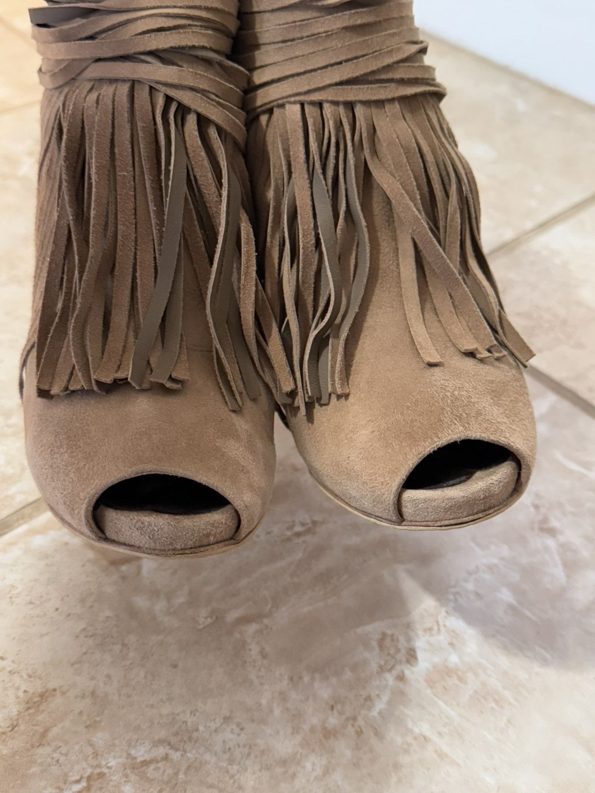 Gucci Suede ankle boots , high heel shoes Gucci Size US 8.5 / IT 38.5 - 4 Thumbnail
