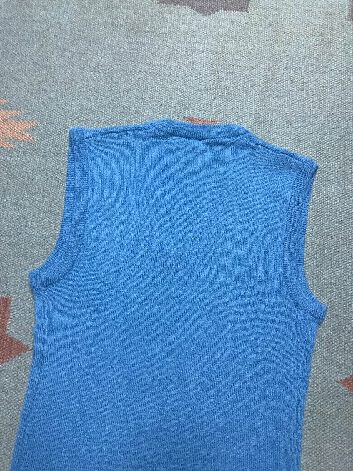 Vintage VTG 70s sears sweater vest acrylic knit boys 14 baby tee Size S / US 4 / IT 40 - 6 Thumbnail