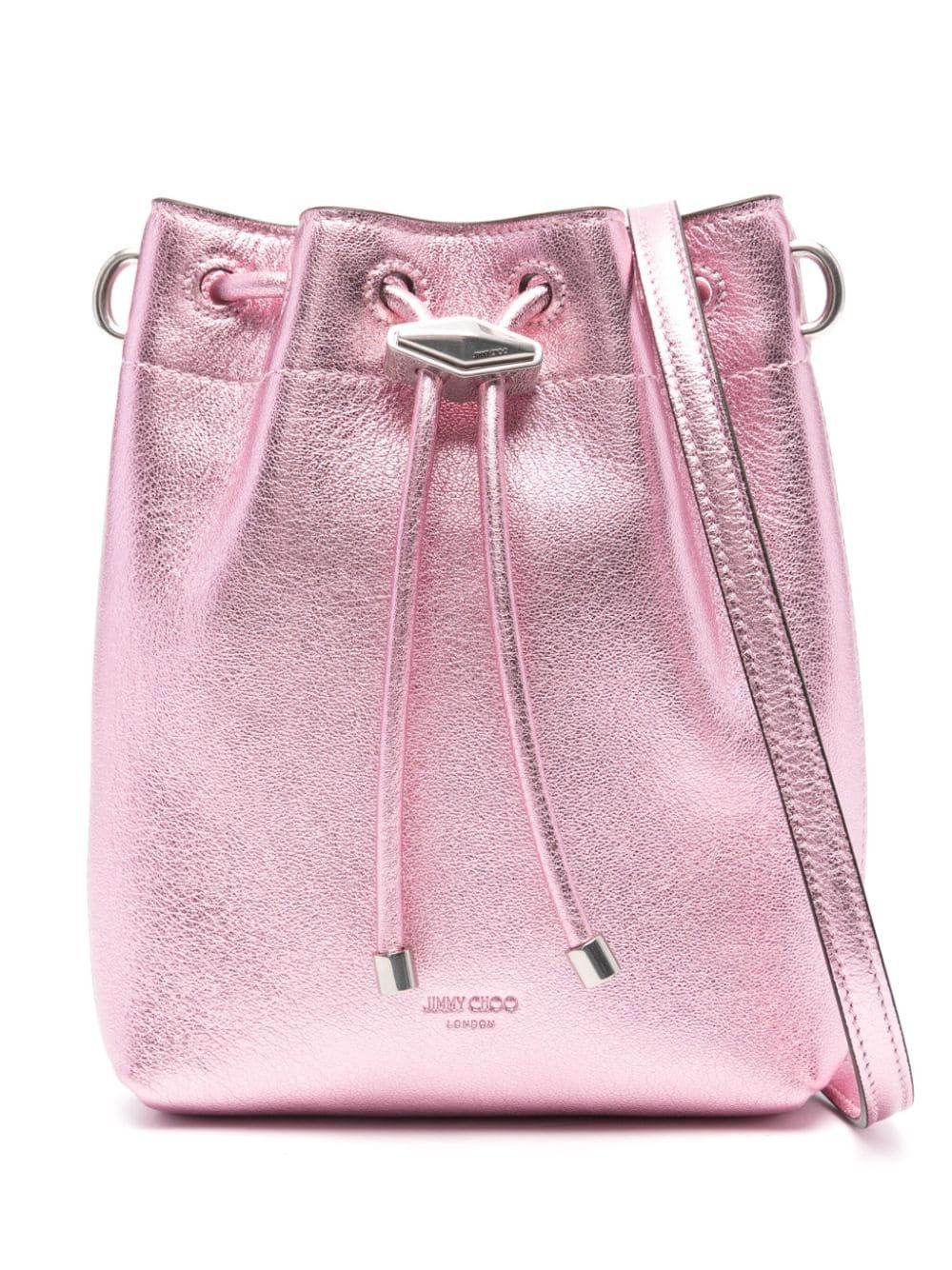 Jimmy Choo BON BON METALLIC LEATHER MINI BUCKET BAG Size ONE SIZE - 1 Thumbnail