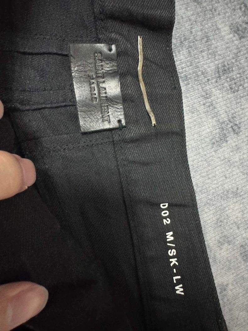 Saint Laurent Paris Saint Laurent Paris 16ss stretch skinny black jeans 2505-Ne Size US 27 - 5 Thumbnail