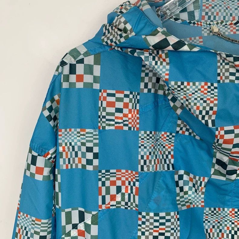 Louis Vuitton Louis Vuitton 21 checkerboard hooded blue zip jacket Size US S / EU 44-46 / 1 - 3 Thumbnail