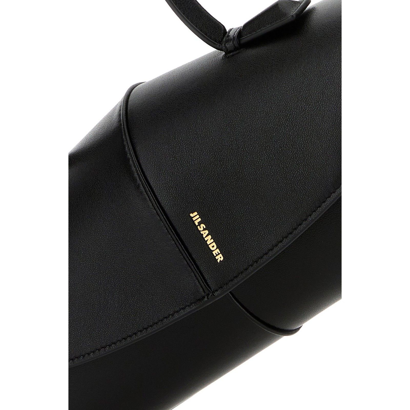 Jil Sander JIL SANDER Linea Black Leather Top Handle Bag New Size ONE SIZE - 4 Thumbnail
