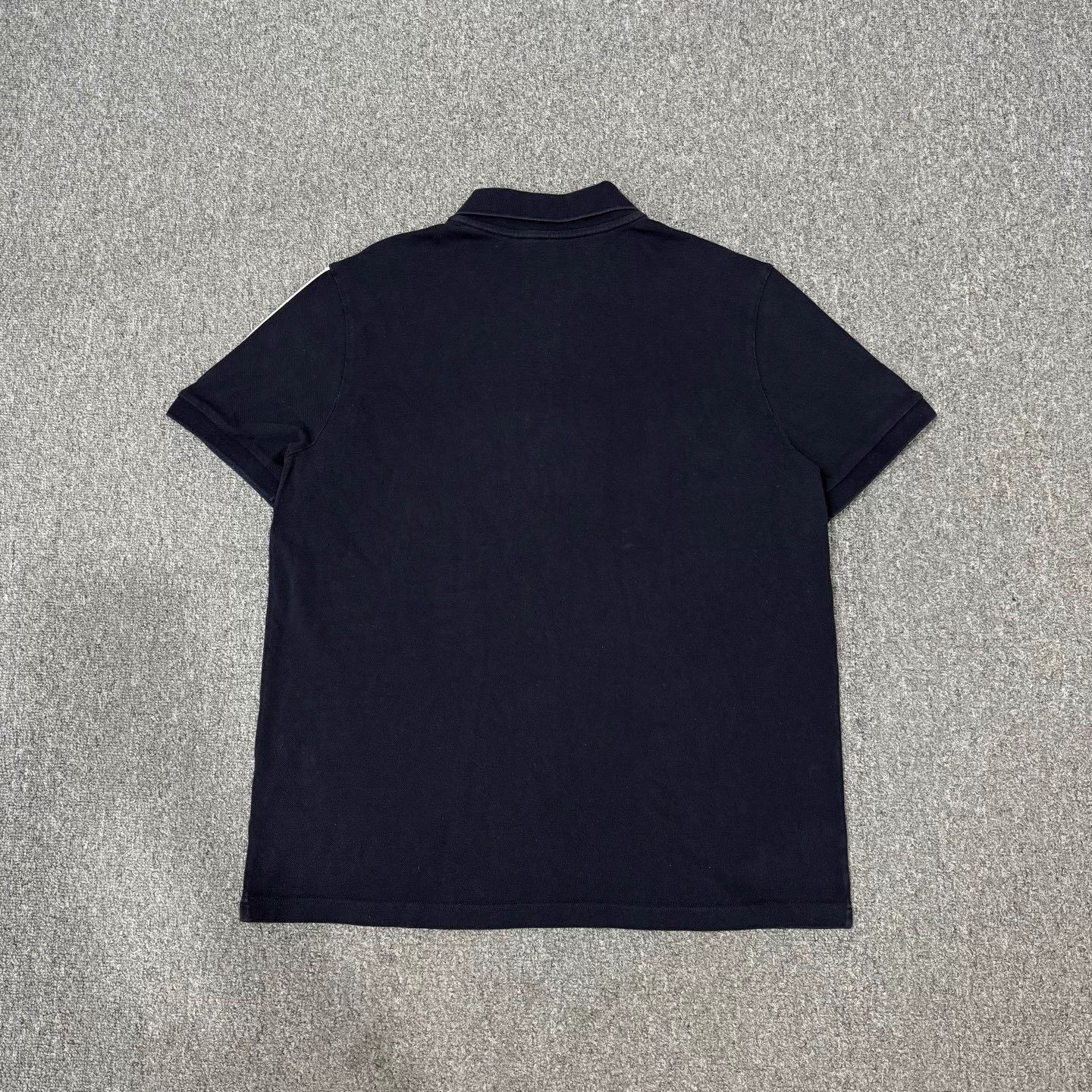 Moncler Moncler Black Logo Embroidered Half-Button SS Polo XXL 95N Size US XXL / EU 58 / 5 - 2 Thumbnail