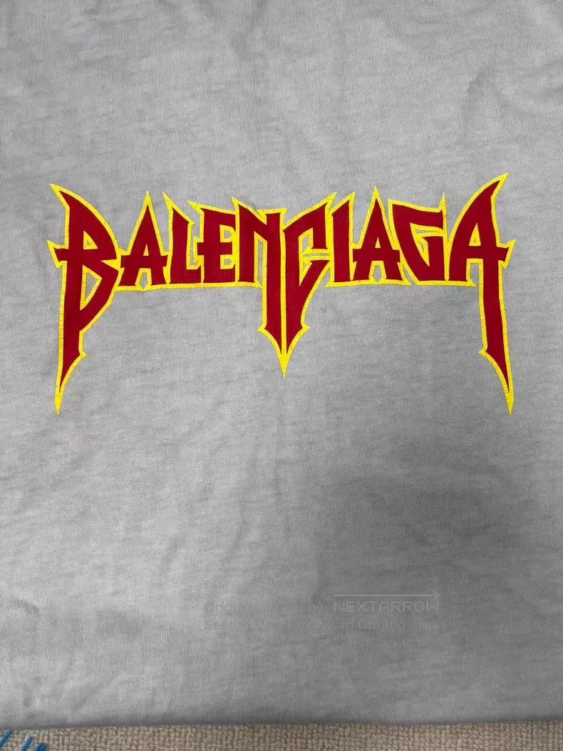 Balenciaga Balenciaga Rock Band Series Lightning Letter Pattern Print Size US L / EU 52-54 / 3 - 3 Thumbnail